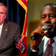 GOP presidential hopefuls Jeb Bush and Ben Carson
Jonathan Alcorn/Getty Images; Darren McCollester/Getty Images